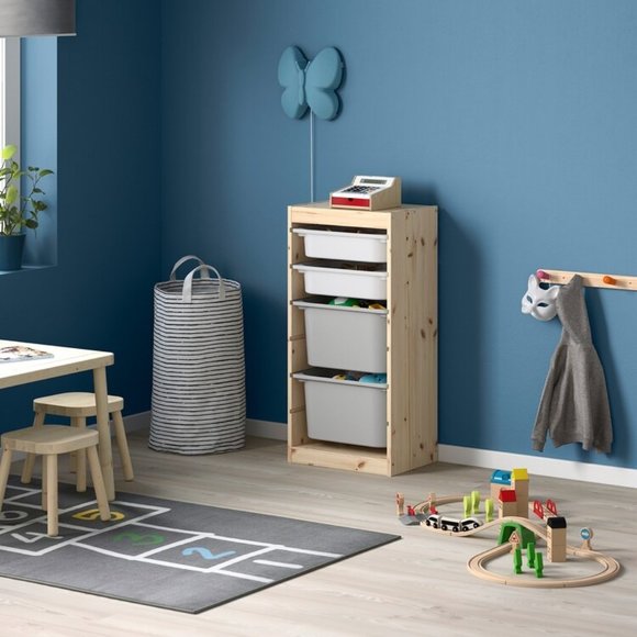 IKEA TROFAST Storage box, gray LARGE - Picture 7 of 15